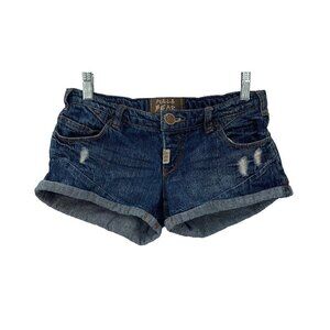 Pull&Bear Distressed Denim Jean Shorts 5
